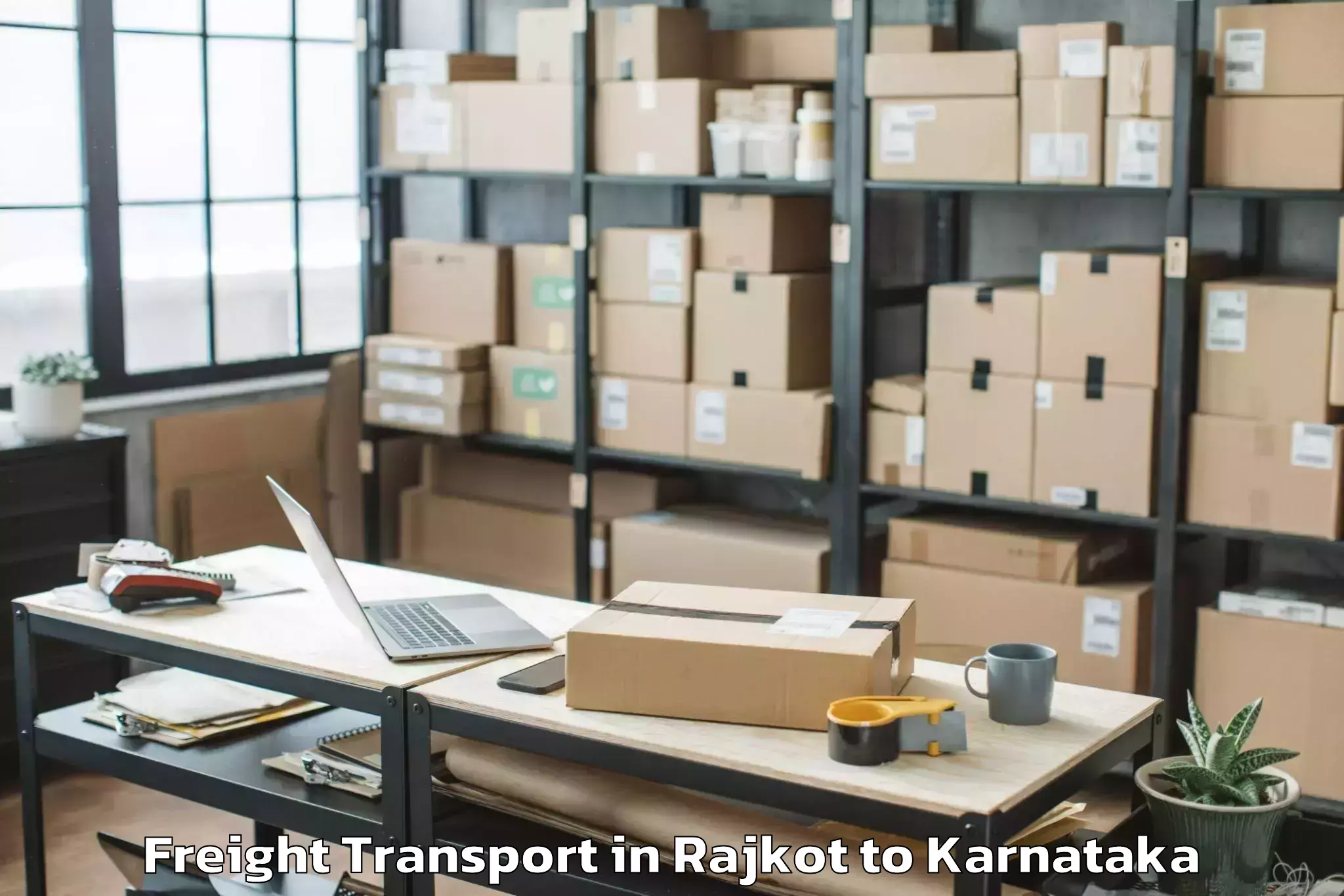 Easy Rajkot to Hosangadi Freight Transport Booking